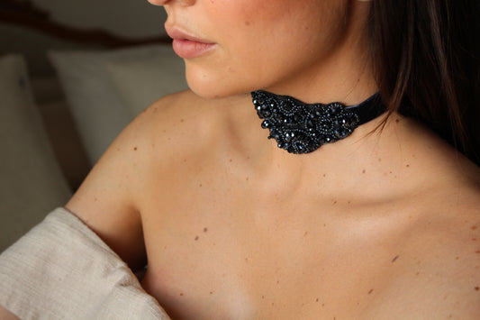 ICONIC CHOKER Dark Blue
